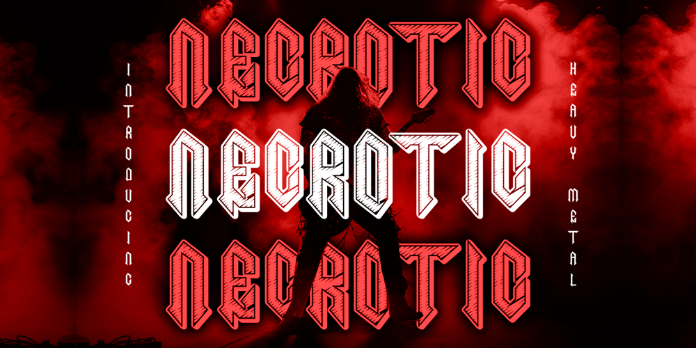 Necrotic font