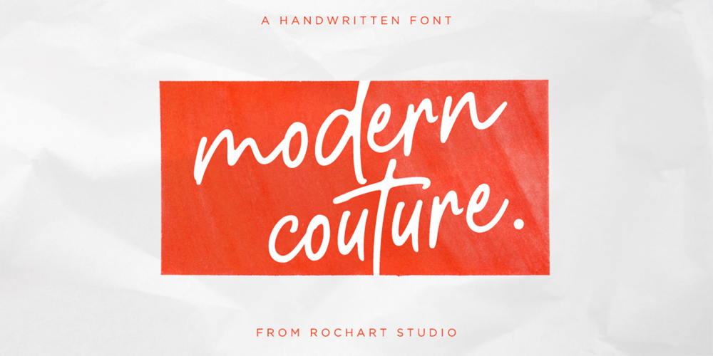 Modern Couture font