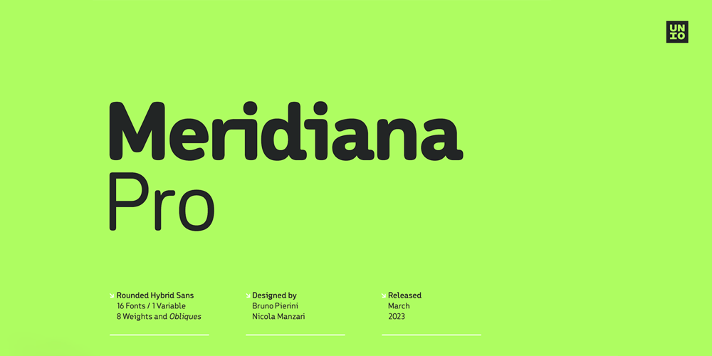 Meridiana Pro font