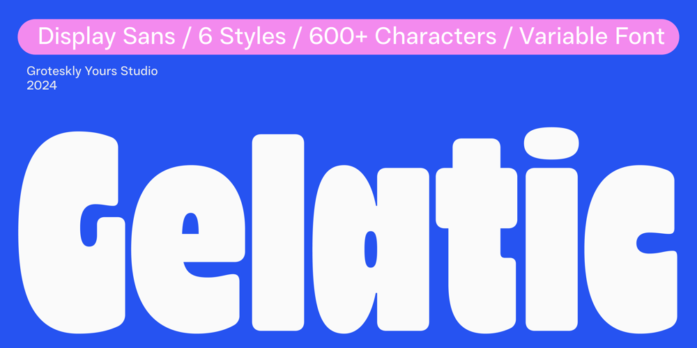 Gelatic font