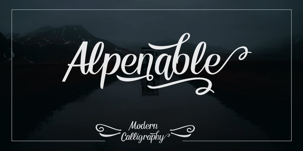 Alpenable Script font