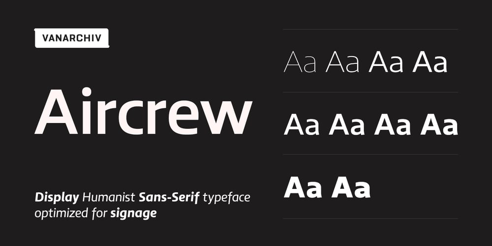 Aircrew font