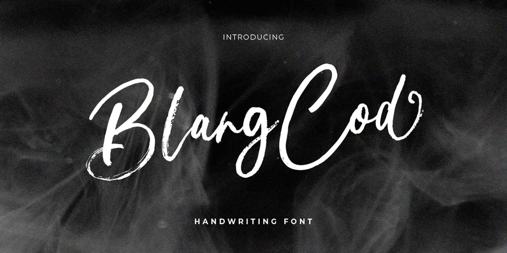 Blang Cod font