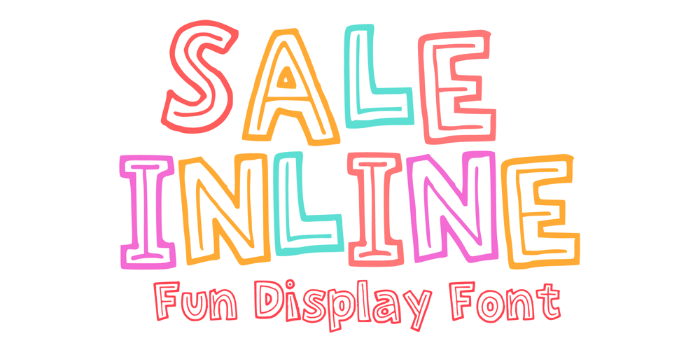 Sale Inline font