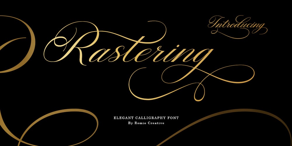 Rastering font