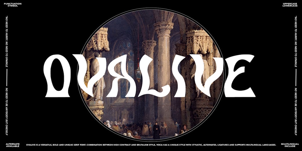 Ovalive font