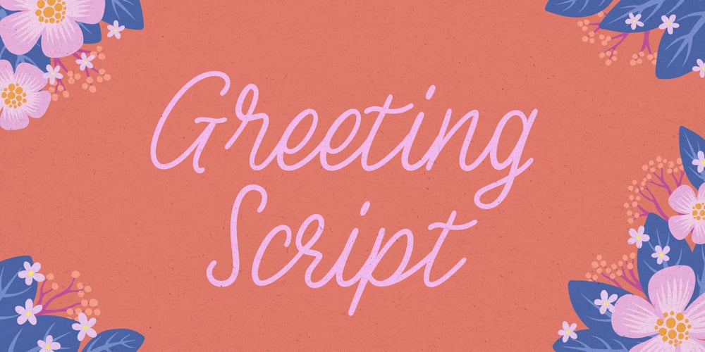 Greeting Script font