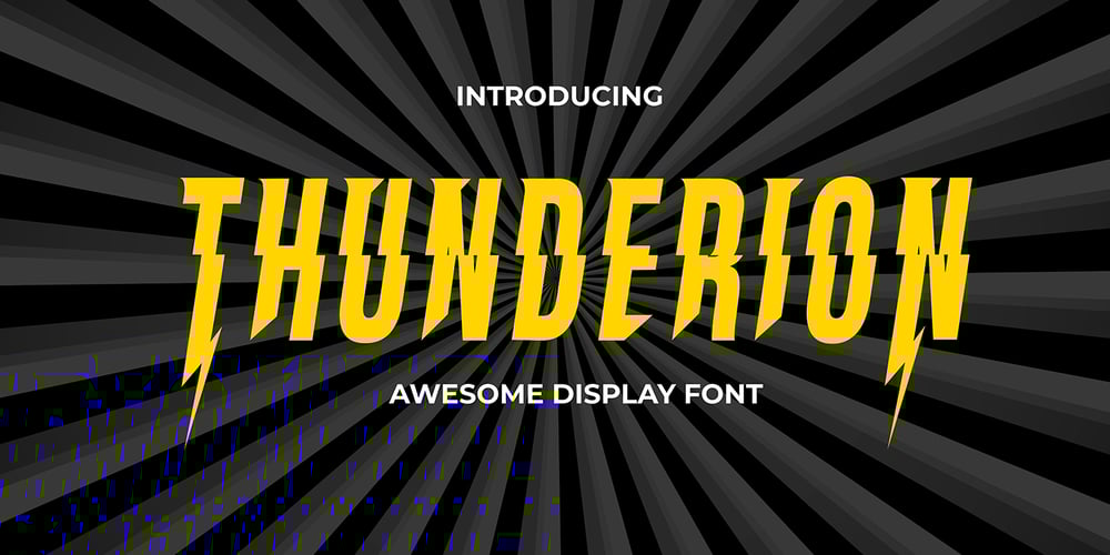 Thunderion font
