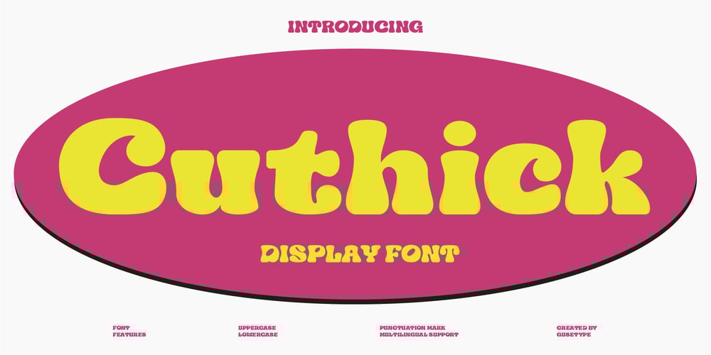 Cuthick font