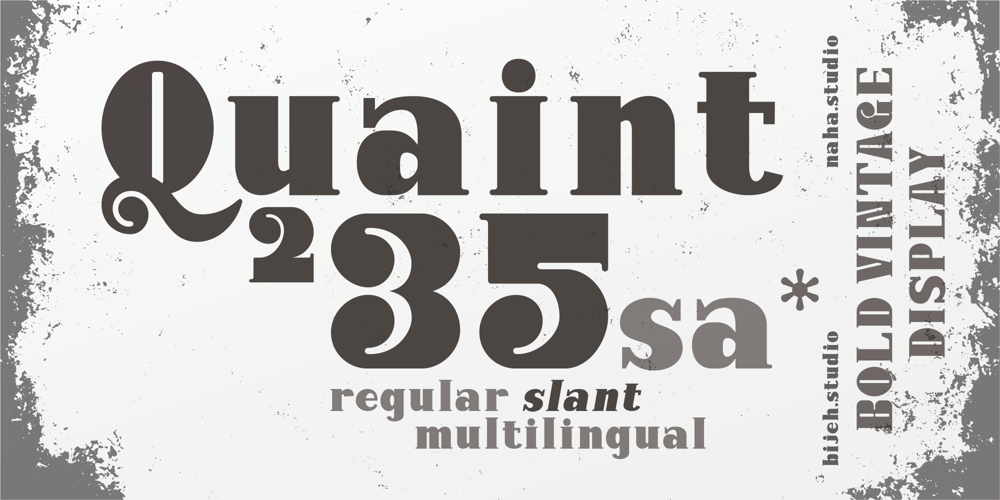 Quaint 235 font