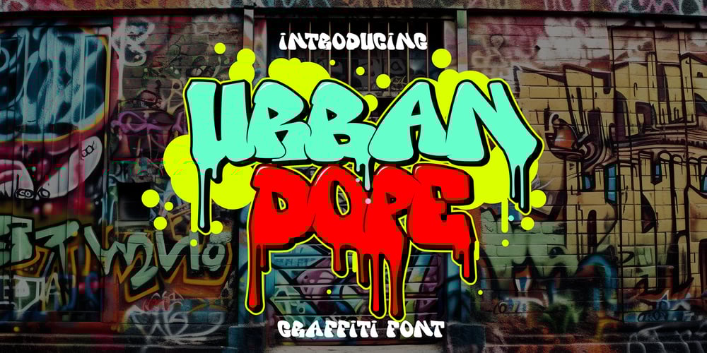 Urban Dope 3d Graffiti font
