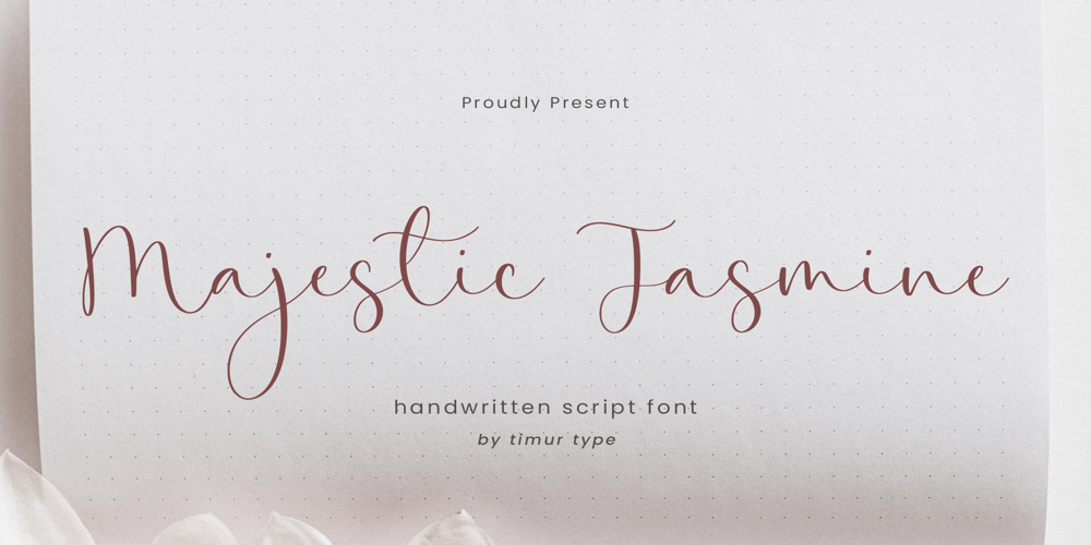 Majestic Jasmine font