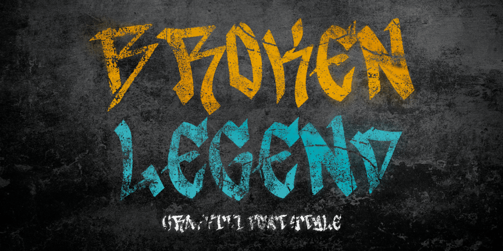 Broken Legend font