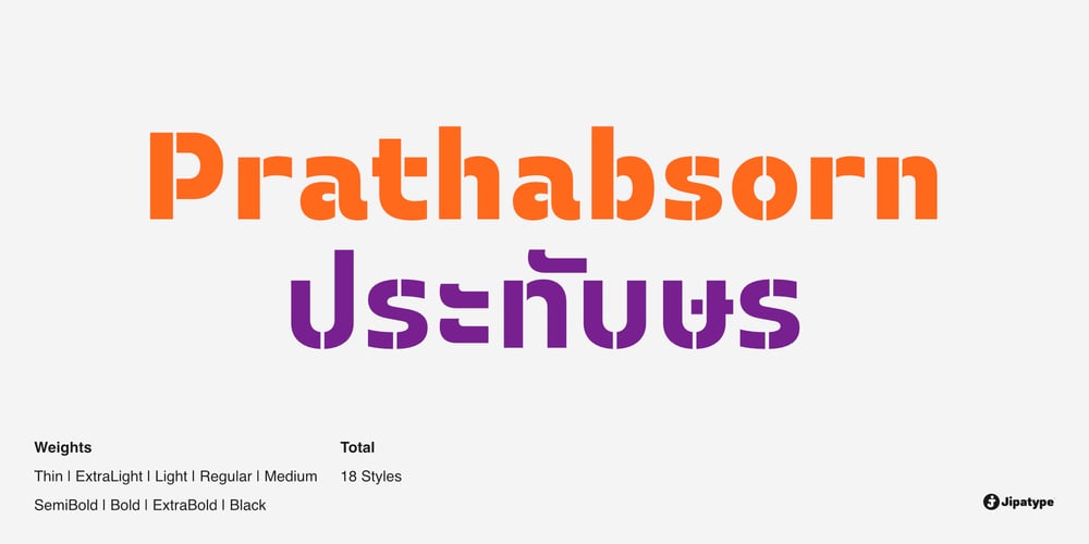 Prathabsorn font