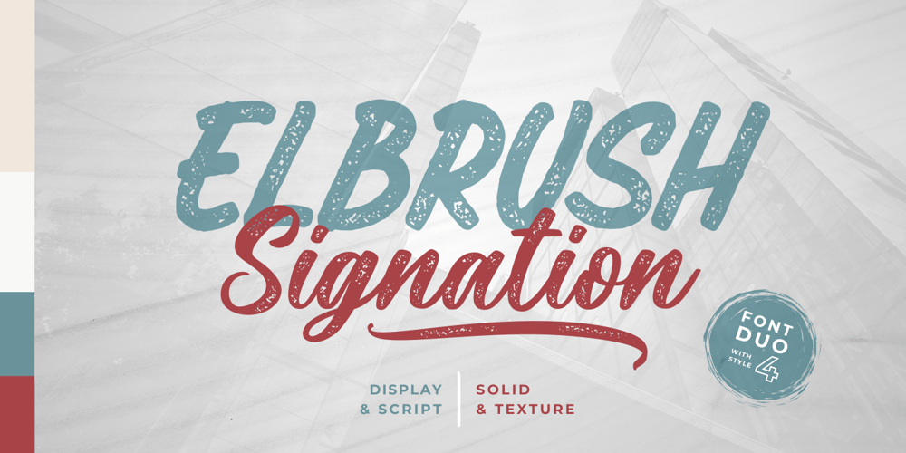 Elbrush Signation font
