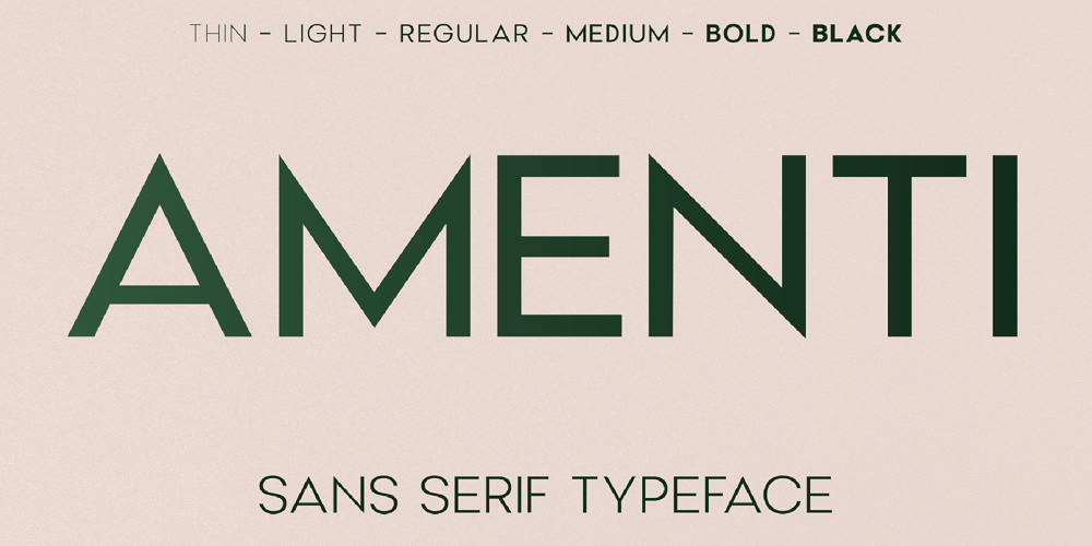 Amenti font