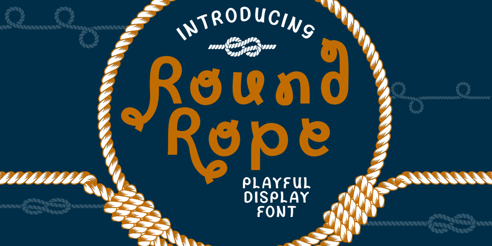 Round Rope font