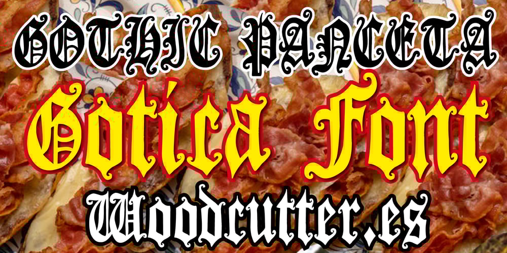 Gothic Panceta font