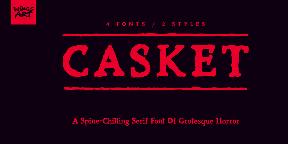 Casket font