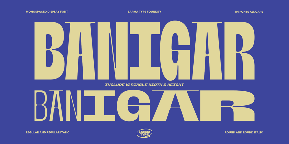 Banigar font