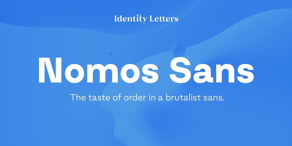 Nomos Sans font