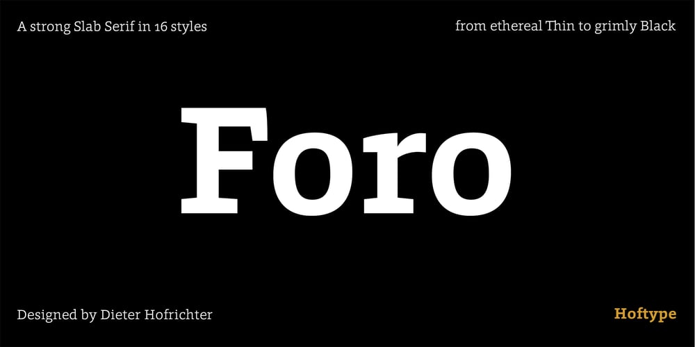 Foro font