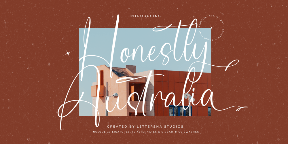 Honestly Australia font