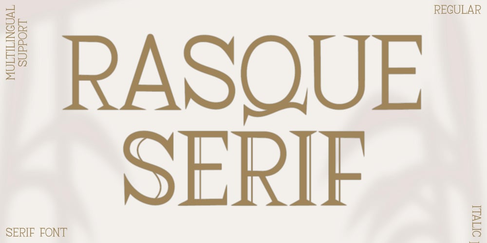 Rasque Serif font