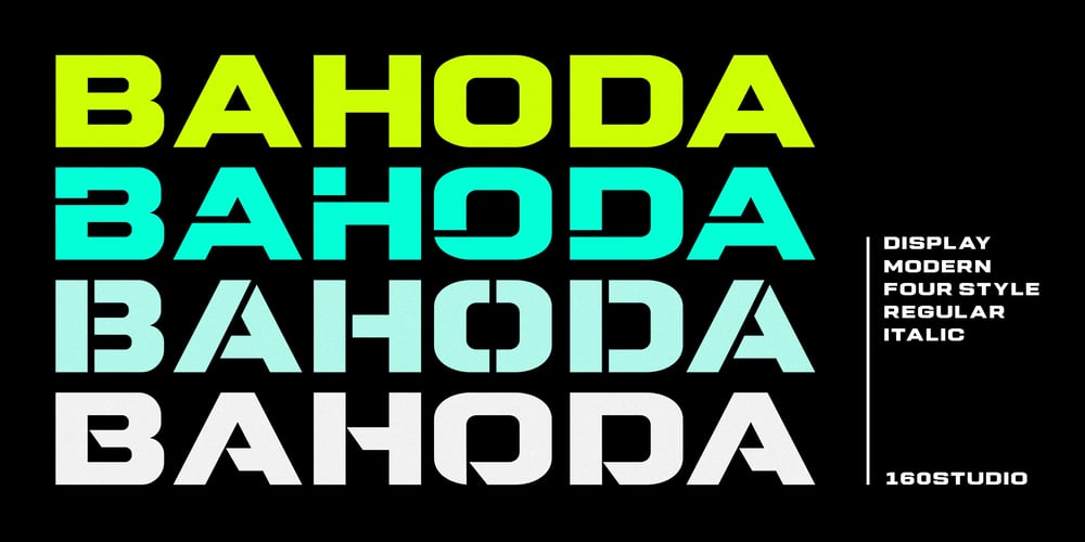 Bahoda font