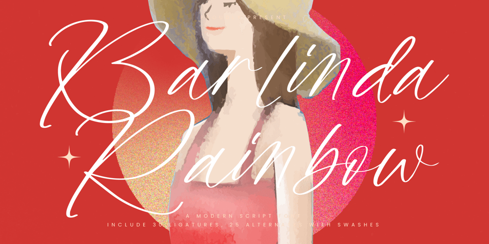 Barlinda Rainbow font