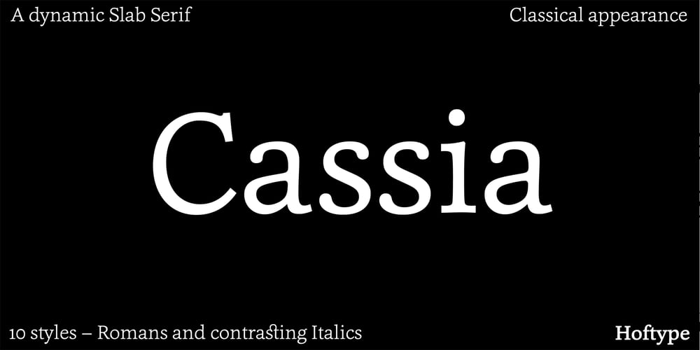 Cassia font