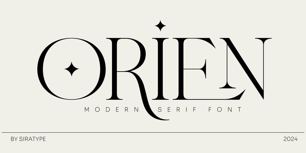 Orien font