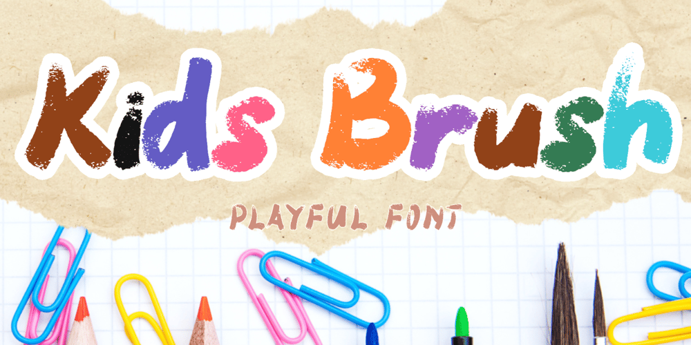 Kids Brush font