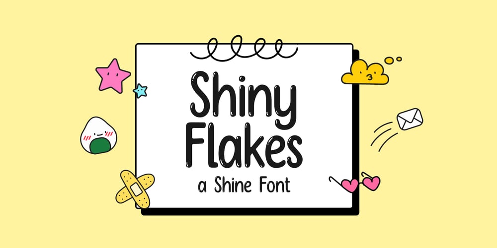 Shiny Flakes font