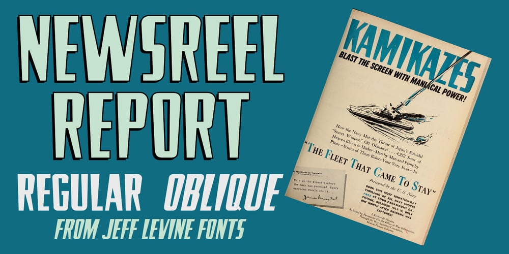 Newsreel Report JNL font