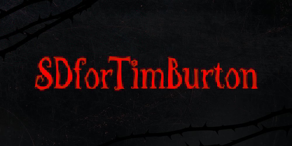 SDFor Tim Burton font