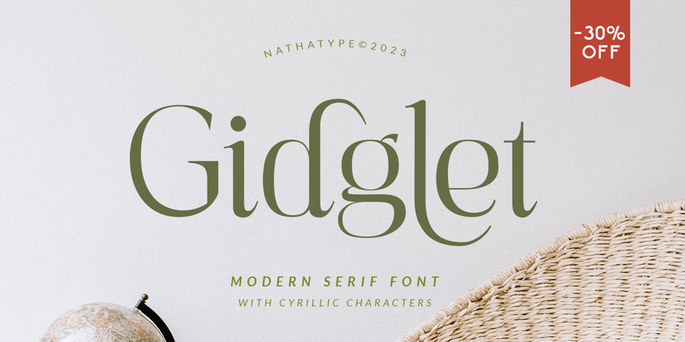 Gidglet font