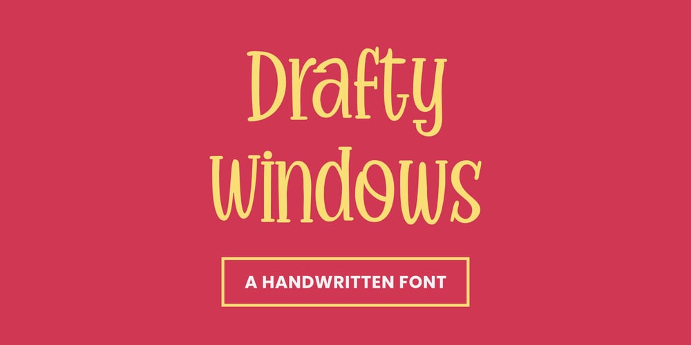 Drafty Windows font