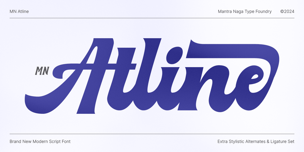 MN Atline font
