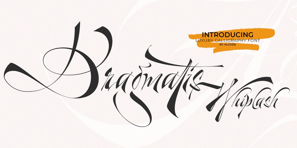 Dragmatis Whiplash font