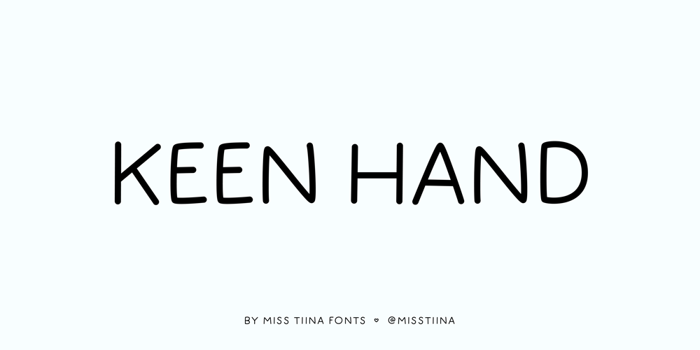 MTF Keen Hand font