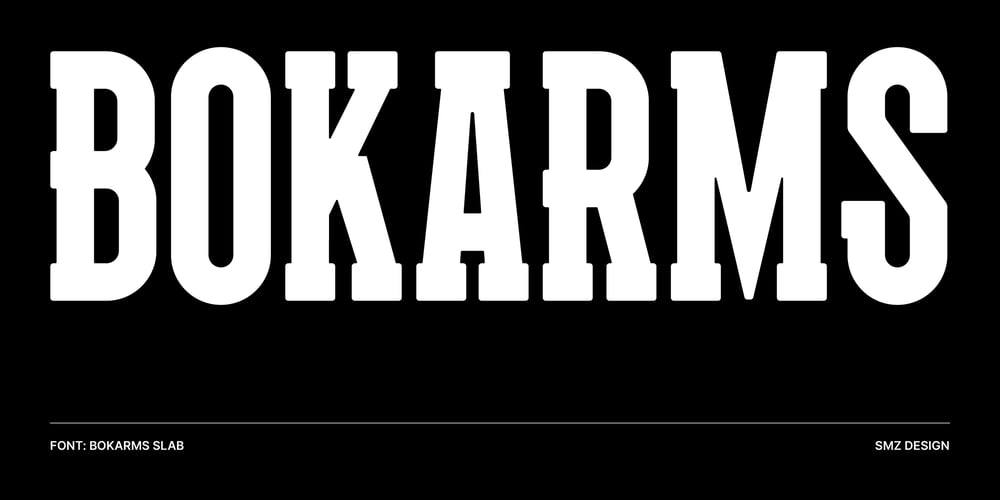 Bokarms Slab font