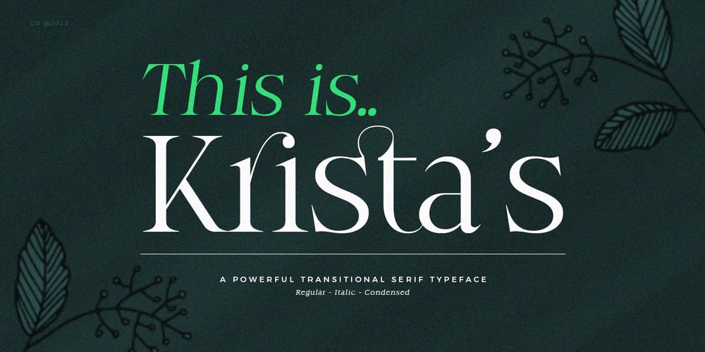 Kristas font