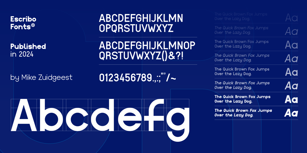 Escribo font