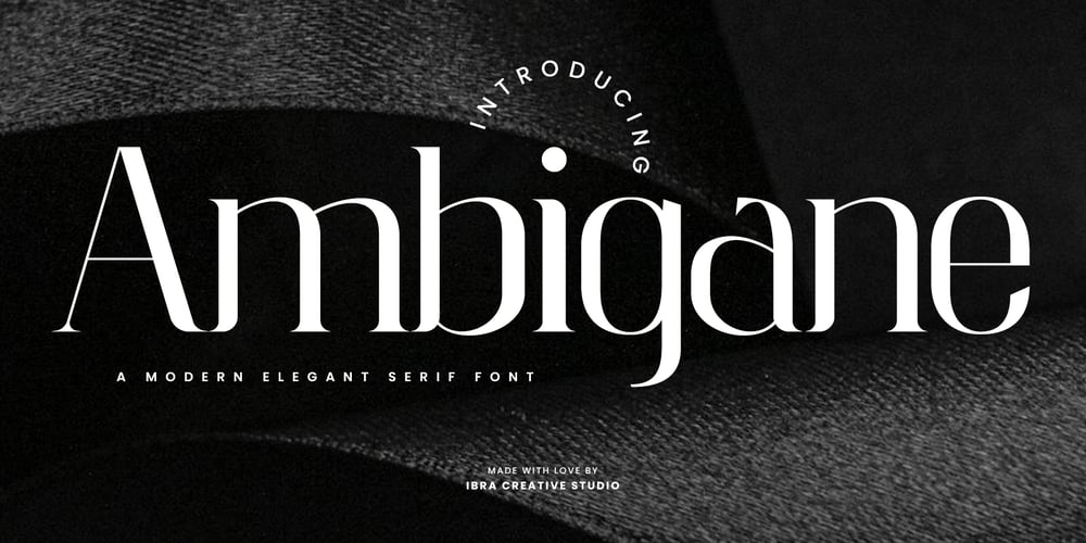 Ambigane font