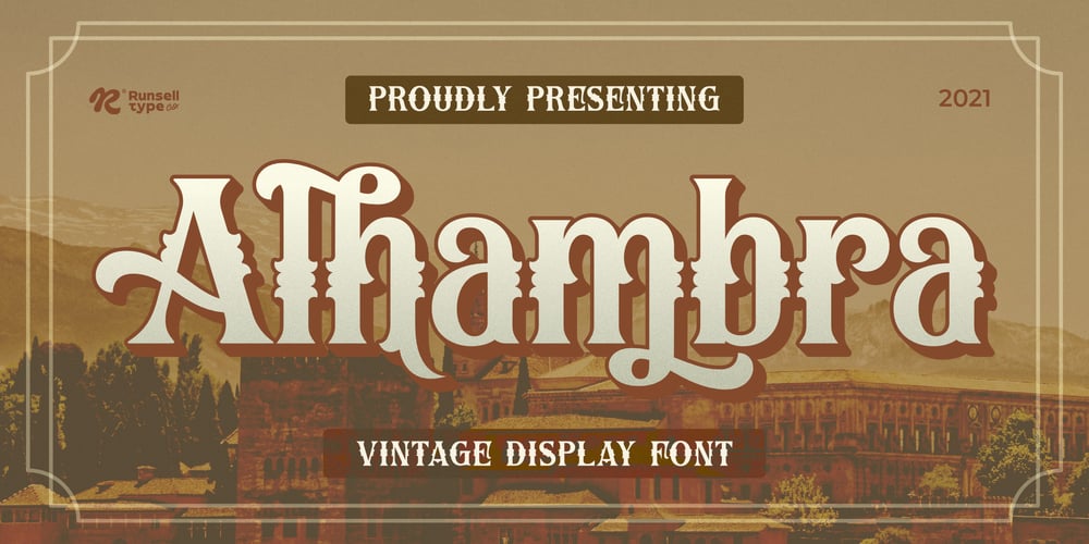 Alhambra font