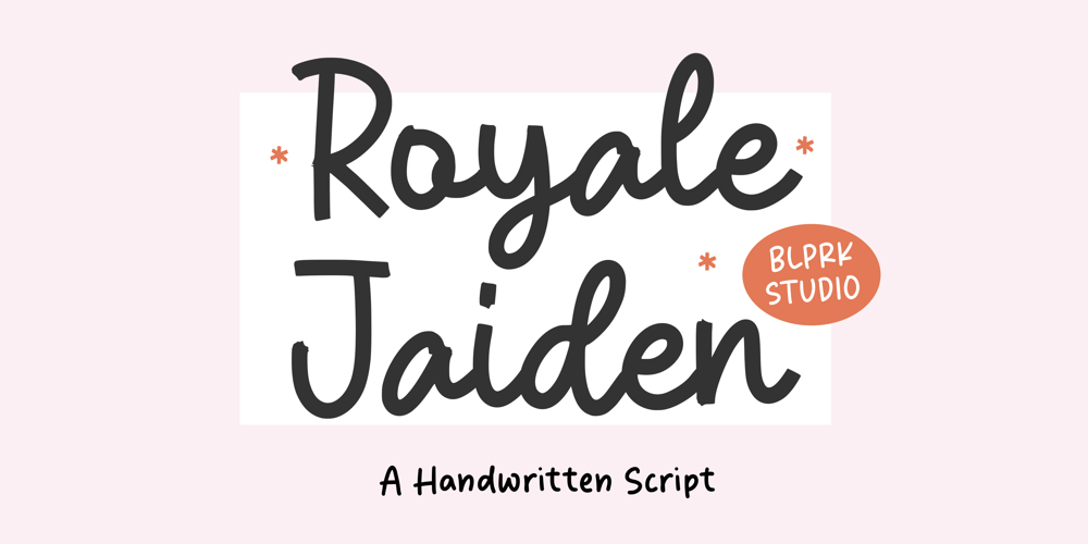 Royale Jaiden font