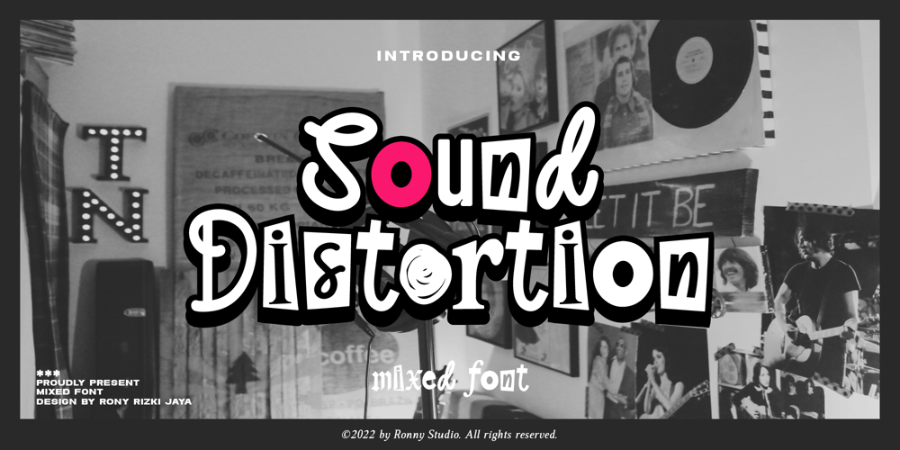 Sound Distortion font
