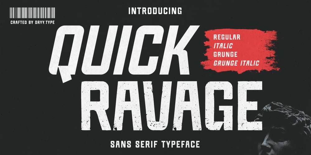 Quick Ravage font