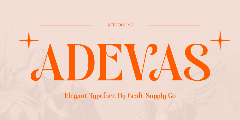 Adevas font